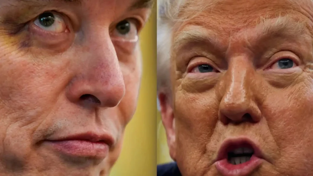 briga elon musk trump