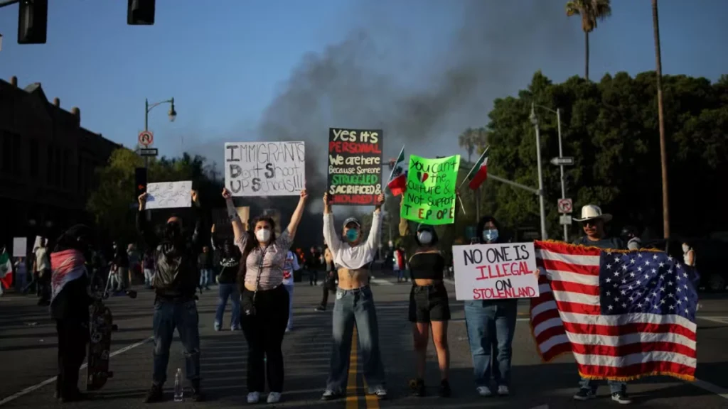 california protestos los angeles
